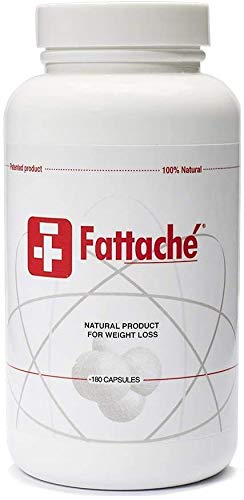 Fattache, Weight Loss, Supplement Pills, Men and Women, Fat Blocker, High Fiber, Chitosan, Appetite Suppressant, Fast Acting, All Natural with No Side Effects, 180 Capsules