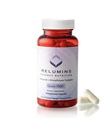 3 Bottles Relumins Advance Nutrition Gluta 1000 - Reduced L-Glutathione Complex - 30 Caps Per Bottle (45 Day Supply) -Super Value!