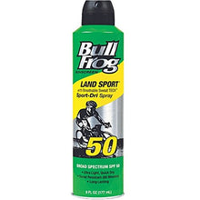 Load image into Gallery viewer, BullFrog Sunscreen Land Sport-Dri Spray SPF50, 6 oz (Pack of 3)
