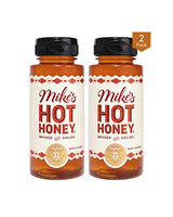 Mike's Hot Honey 10 oz Easy Pour Bottle (2 Pack), Honey with a Kick, Sweetness & Heat, 100% Pure Honey, Shelf-Stable, Gluten-Free & Paleo, More than Sauce - it's Hot Honey