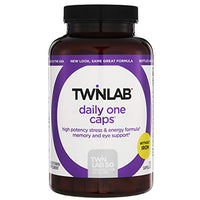 Twinlab Daily One Caps Without Iron - Daily Multivitamin for Women & Men with 25 Essential Vitamins and Minerals - Vitamins for Energy, Immune Support, Stress Relief, Eye Health 180 Caps