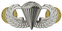 Badges And Collar Devices Army Basic Parachutist Badge Mirrored Finish - Regulation