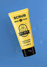 Load image into Gallery viewer, BEE BALD SCRUB Exfoliating Pre-Shave deep cleans and removes pore clogging dirt, oil and dry, flaky skin, preparing it for a super close shave and leaving it smoother than a baby&#39;s behind, 3 Fl. O
