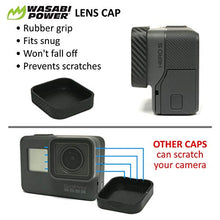 Load image into Gallery viewer, Wasabi Power Lens Cap (x2) &amp; Screen Protector (x2) for GoPro HERO7, HERO6, HERO5 Black
