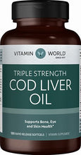 Load image into Gallery viewer, Cod Liver Oil 1,000mg 120 Softgels
