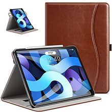 Load image into Gallery viewer, ZtotopCase for iPad Air 4 Case 2020, iPad Air 4th Generation 10.9&quot; Case with 360 Rotating, Leather Slim Folio Stand Cover with Auto Sleep/Wake, Brown
