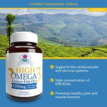 Load image into Gallery viewer, Ayush Herbs High Omega-3 Herbal Supplement for Brain, Heart, and Joint Health, Omega-3 Alaskan Fish Oil Supplements for Men and Women, 60 Softgels
