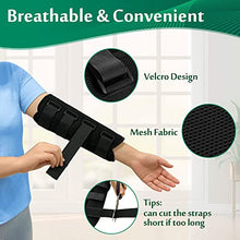 Load image into Gallery viewer, Elbow Splint Brace Ulnar Nerve Entrapment Cubital Tunnel for Sleeping Elbow Immobilizer Arm Brace Night Support for Pain Tennis Arthritis Elbow Restraint Wrap Arm Band (L)
