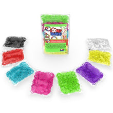 Load image into Gallery viewer, Looney Bands Giant 4800 Rubber Band Refill Pack with 200+ Clips! 600 of Each Color, 8 Colors - Red, Black, Blue, White, Green, Yellow, Purple, and Pink. 100% Compatible with All Looms
