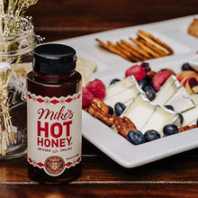 Load image into Gallery viewer, Mike&#39;s Hot Honey 10 oz Easy Pour Bottle (2 Pack), Honey with a Kick, Sweetness &amp; Heat, 100% Pure Honey, Shelf-Stable, Gluten-Free &amp; Paleo, More than Sauce - it&#39;s Hot Honey
